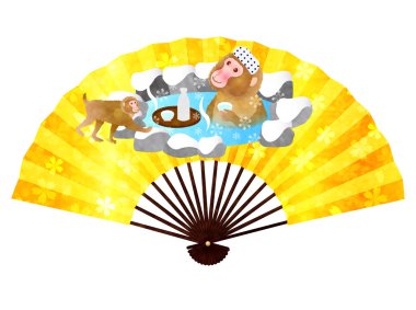 Monkey fan icon　Hot Springs